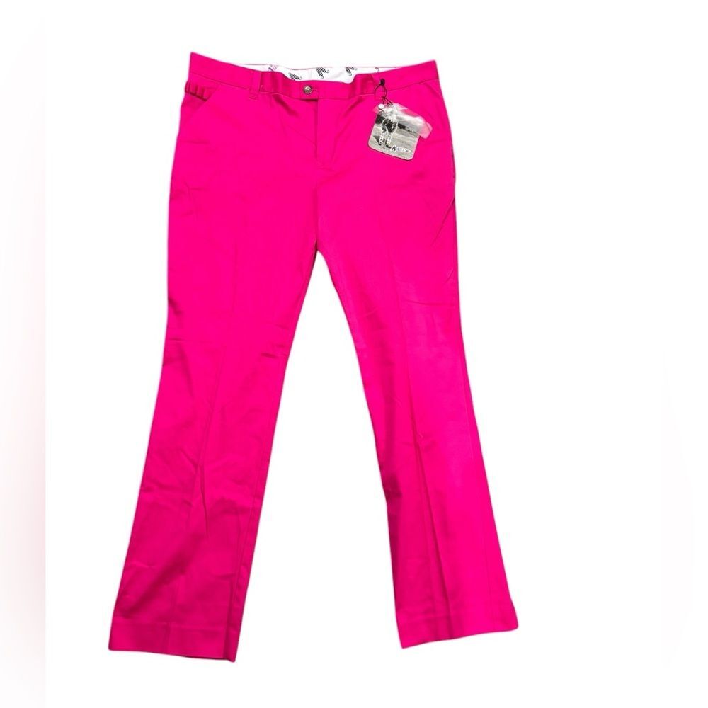NWT Women’s Hot Pink Golf Pants Dress Trousers by Royal & Awesome -UK 18 US 14